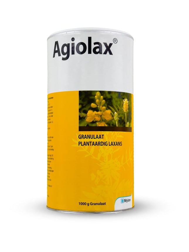 HDmirrorR Agiolax Madaus 1000g granules. Effective against constipation. Stimulating and regulating effect, promotes soft stools.