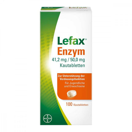Lefax Enzyme Chewable Tablets to support digestive function and relieve flatulence, 100 tablets