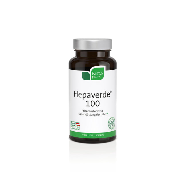 nicapur® Hepaverde® 100 I With MILK THISTLE and ARTICHOKE to support the LIVER | Plus sunflower LECITHIN