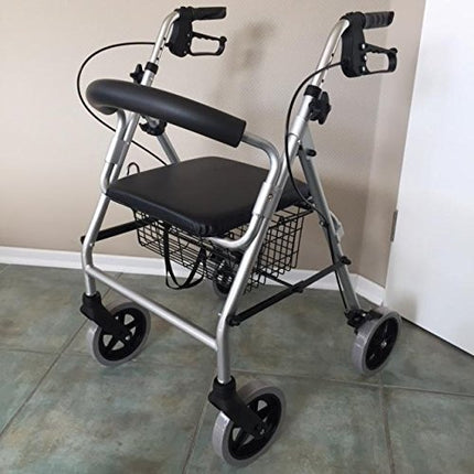 Trendmobil lightweight rollator LR 56 only 6.7 kg rollator including basket and stick holder - puncture-proof PU tires