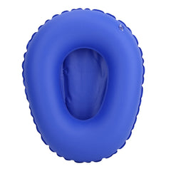 Inflatable Bedpan, Blue Washable Nursing Toilet Bathroom Bedpan for Elderly Bedridden Women in Home Hospital