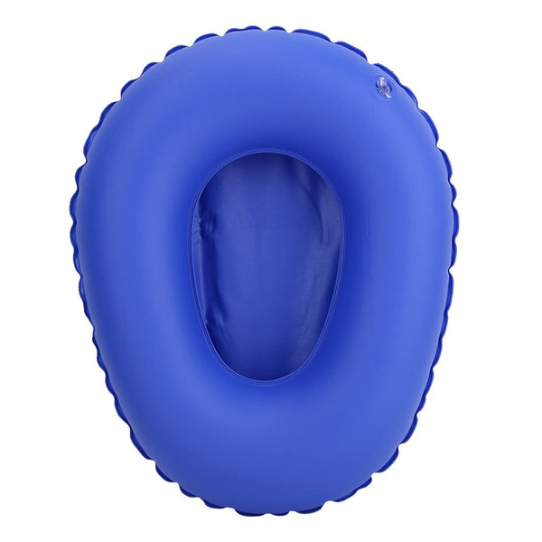 Inflatable Bedpan, Blue Washable Nursing Toilet Bathroom Bedpan for Elderly Bedridden Women in Home Hospital