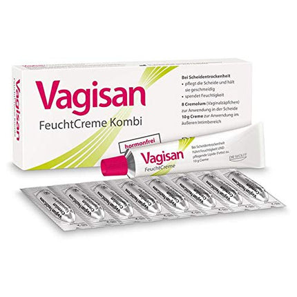 VAGISAN moist cream combination 8 ovules + 10 g cream 1 p