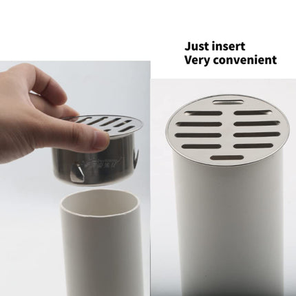 Tyenaza Floor Drain Outdoor Floor Drain Basement, Floor Drain Shower, Yard Drain Floor Drain Filter Stainless Steel Attic Drain Balcony Round Floor Drain Outdoor (5x3.9in, 110 Flat Mouth)