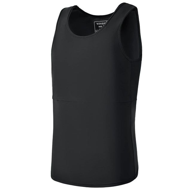 Wonababi Chest Binder, Binder Trans Ultra Flat Tank Top FTM Binder for Gynecomastia Compression Shirts Binder Chest