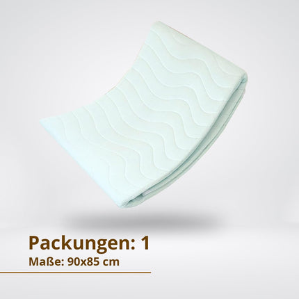 PimPam Factory – (Pack of 2) Washable Incontinence Pad with Wings – Made in EU – Waterproof Mattress Topper – 90 x 85 cm – Extremely Absorbent – ​​Washable Incontinence – Bed Pads