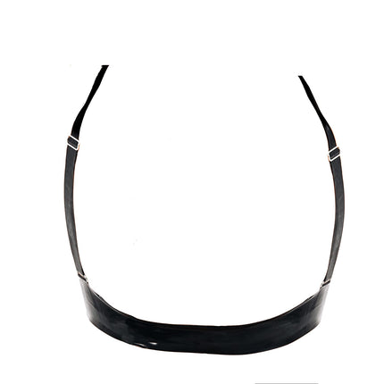 Rubberfashion Latex Bustier with Cups - molded - Latex Bra for women and ladies black 0.4mm M