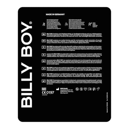 BILLY BOY Stimulate Condoms 100s | 52 mm | with pearl nubs in original fit | (1 x 100 pieces)