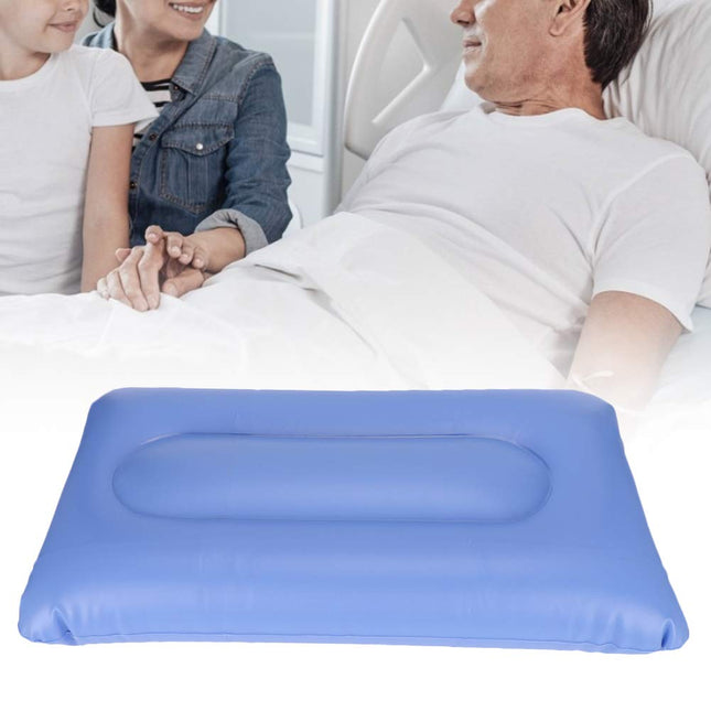 Pongnas Air Inflatable Mattress, Pressure Relief &amp; Decubitus, Prevention of Decubitus Treatment Pain Relief Cushion with Pump, for Elderly Care (55 x 32 cm)
