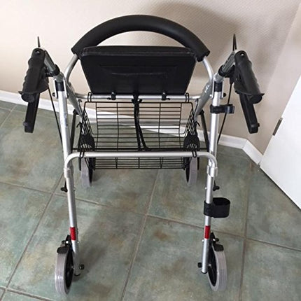 Trendmobil lightweight rollator LR 56 only 6.7 kg rollator including basket and stick holder - puncture-proof PU tires