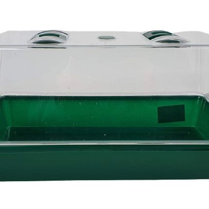 Mini greenhouse, indoor greenhouse, plastic, dark green, 38x24x18 cm
