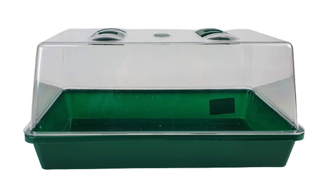 Mini greenhouse, indoor greenhouse, plastic, dark green, 38x24x18 cm