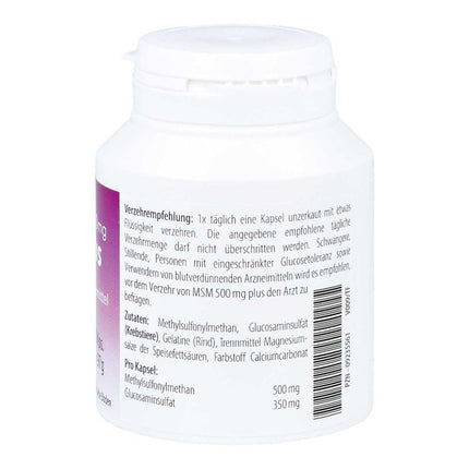 MSM 500 mg plus capsules