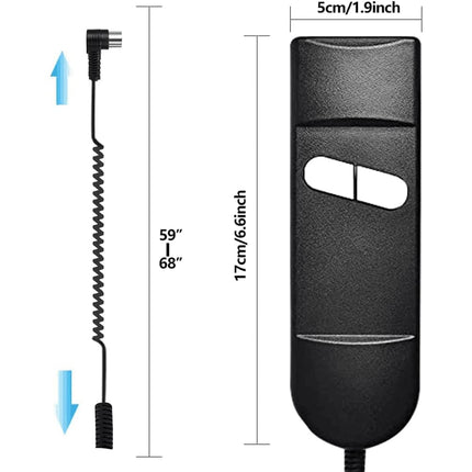 Pasotim -Remote control for armchair, 5-pin, 2 buttons, for Okin Limoss Pride – Elbow
