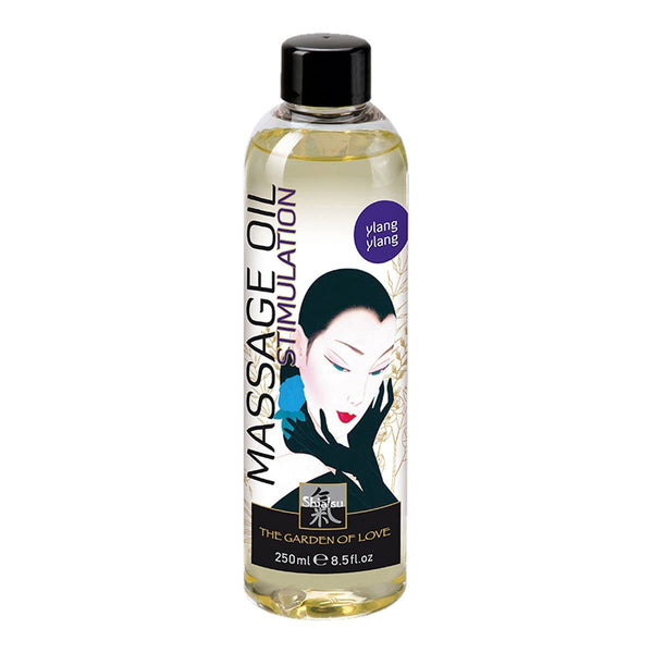 SHIATSU Aphrodisiac Massage Oil Ylang-Ylang, massage oil for sensual partner massages for stimulation, with an exquisite fragrance. | 250 ml (1 pack)