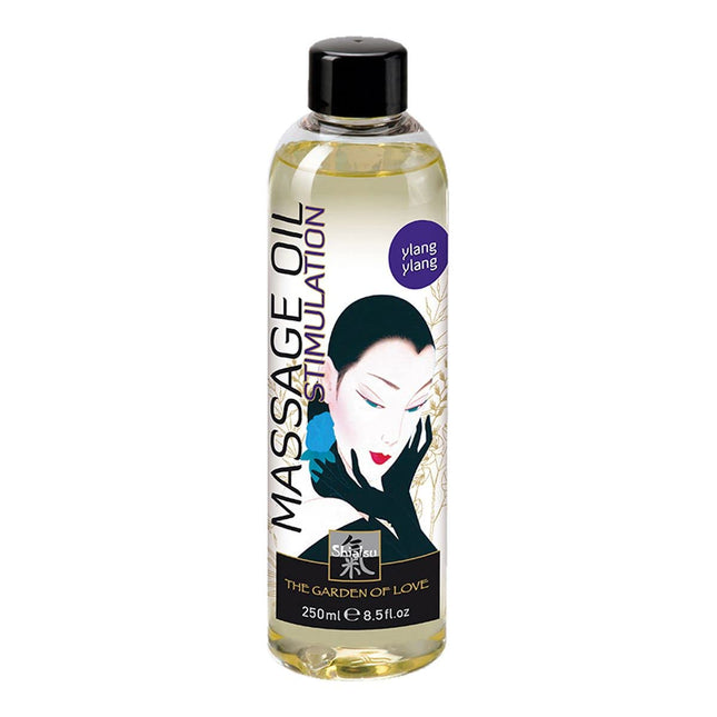 SHIATSU Aphrodisiac Massage Oil Ylang-Ylang, massage oil for sensual partner massages for stimulation, with an exquisite fragrance. | 250 ml (1 pack)