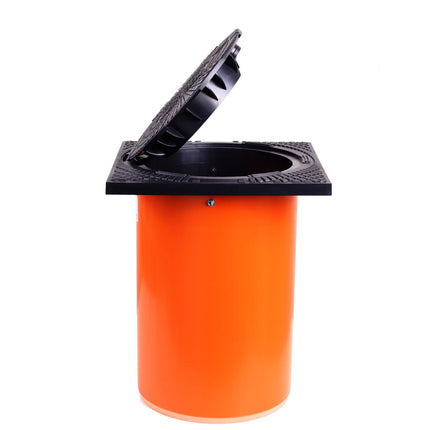 Telescopic manhole cover square KG pipe DN 315 inspection shaft telescopic shaft inspection flap 40x40 inspection shaft sewage shaft soakaway shaft pump shaft shaft (inspection shaft without ventilation)