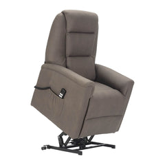 Sime ES-2 ADJUSTABLE electric recliner Zero Gravity, 2 motors, independently adjustable backrest and footrest, 2 wheels, non-deformable seat, elephant skin, electric recliner, dove grey