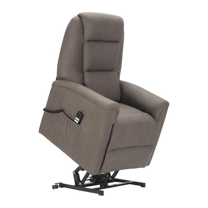 Sime ES-2 ADJUSTABLE electric recliner Zero Gravity, 2 motors, independently adjustable backrest and footrest, 2 wheels, non-deformable seat, elephant skin, electric recliner, dove grey