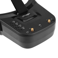 School Time FPV Drone Goggles, Portable Low Power FPV Goggles with Auto-Search 480 * 320 Display 5.8g Built-in 3.7V 1200mAh Battery for Model Airplane Parts Outdoor Use