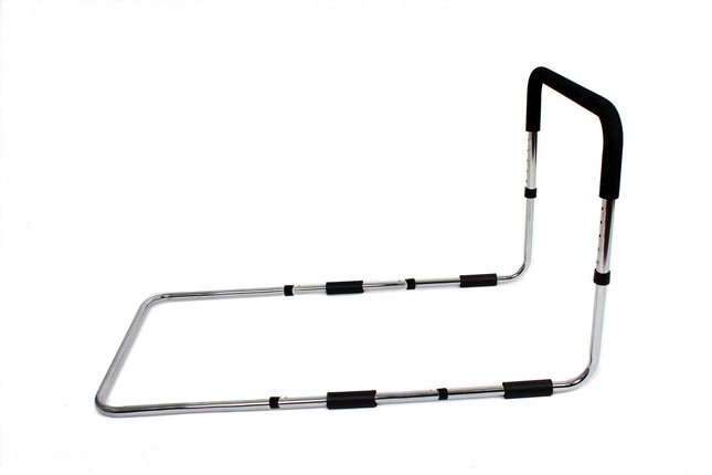 Vital Comfort Bed Rail for Adults – Grab Bar &amp; Support Aid for Seniors, Care, Illness &amp; Rehabilitation Needs – Non-Slip, Stable Bed Rail, Unisex, Silver