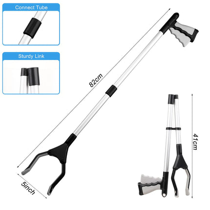 Grabber with magnetic tip Foldable grabber Grabber for seniors 82cm Garbage tongs Grabber stick with magnetic tips for the elderly, garbage collection, hand grabber
