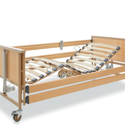 Burmeier Dali Standard nursing bed with wooden side rails