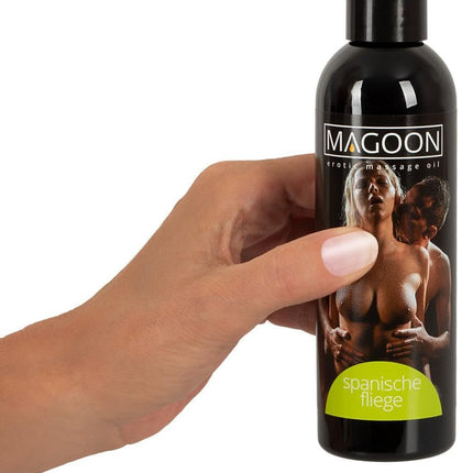 Magoon Massage Oil Spanish Fly 200 ml - aphrodisiac massage oil for women and men, high-quality oil with lubrication, easy insertion