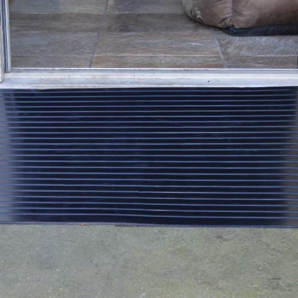 HomeCare rubber threshold ramp – (6 x 100 x 60 cm) – door threshold ramp, solid rubber door ramp, wheelchair rubber ramp, curb ramp, access ramp, threshold ramp for wheelchairs and scooters