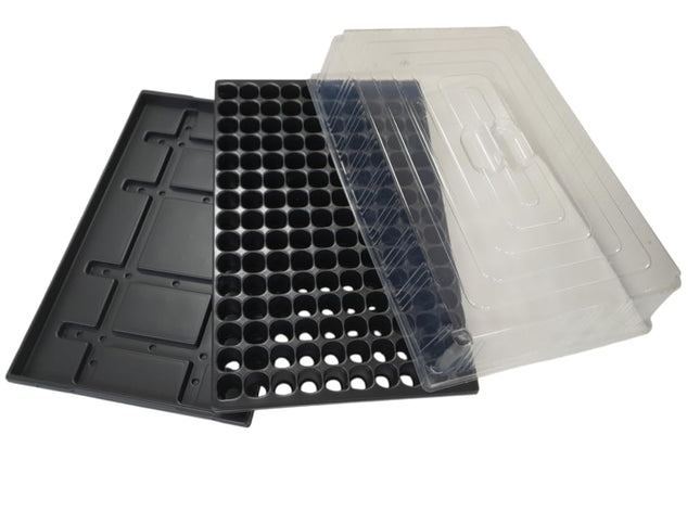 Quickpot stable cultivation plate with 150 planting holes + saucer QP-150R + cover lid cover protective cover