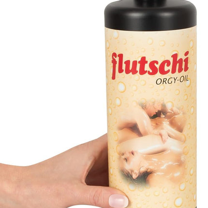 Flutschi Orgy-Oil – seductive massage oil for women and men, water-soluble and easy to wash off, skin-friendly, 1l