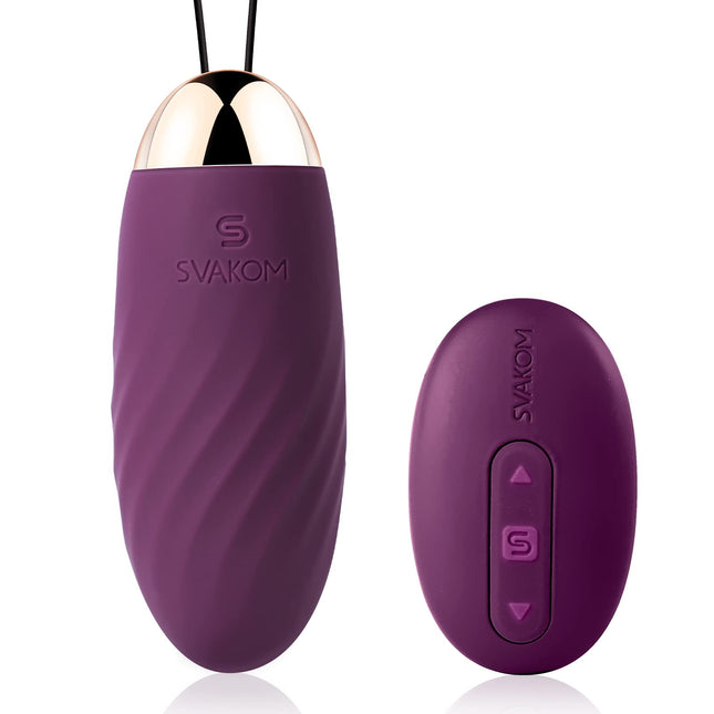 Deluxe vibrating egg with remote control, vibrating egg quiet and strong for her, G-spot clitoris stimulator, anal vibrator dildo with 26 vibration modes, sex toy for couples
