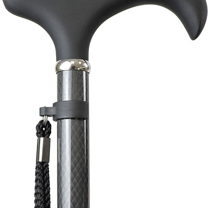 KMINA PRO - Walking Stick Folding Carbon, Women's Height Adjustable, Men's Elegant, Walking Stick Black, Lightweight, Foldable, Carbon Fiber