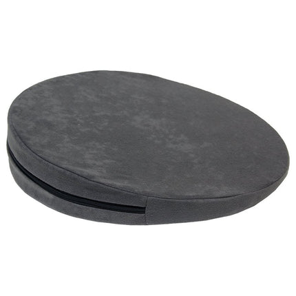 Wedge cushion, round Ø 36 cm, 100% cotton cover! - grey - cushion, seat cushion, seat wedge cushion, seat cushion, seat wedge