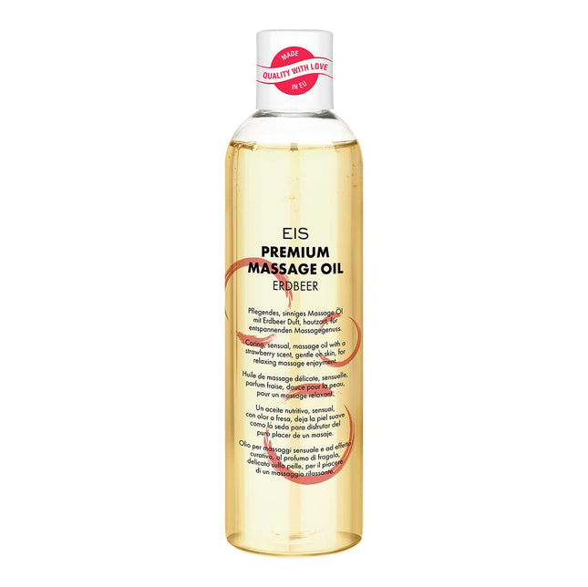 Premium massage oil from EIS | Erotic massage | Strawberry aroma | 250 ml