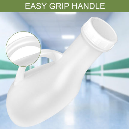 Urinal bottles for men and women, plastic urine bottle, pee bottle with screw cap, portable toilets, urinals for on the go, emergency 1000 ml