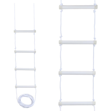 Amexo Bed Ladder Raising Aid, Bed Safety Ladder Assistant Straps, Adjustable Bed Rope Ladder with 4 Handles, Assist Bed Ladder for Elderly, Seniors, Injured, Pregnant Women, Disabled