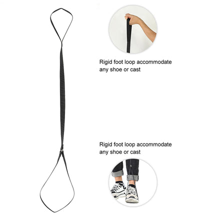 Leg Lifter Strap Foot, Rigid Loop Lift for Wheelchair Bed, Car, Rigid Foot Loop Handle for Adults, Seniors, Elderly, Leg Lifting Aid, Riser Loops for Hand and Foot