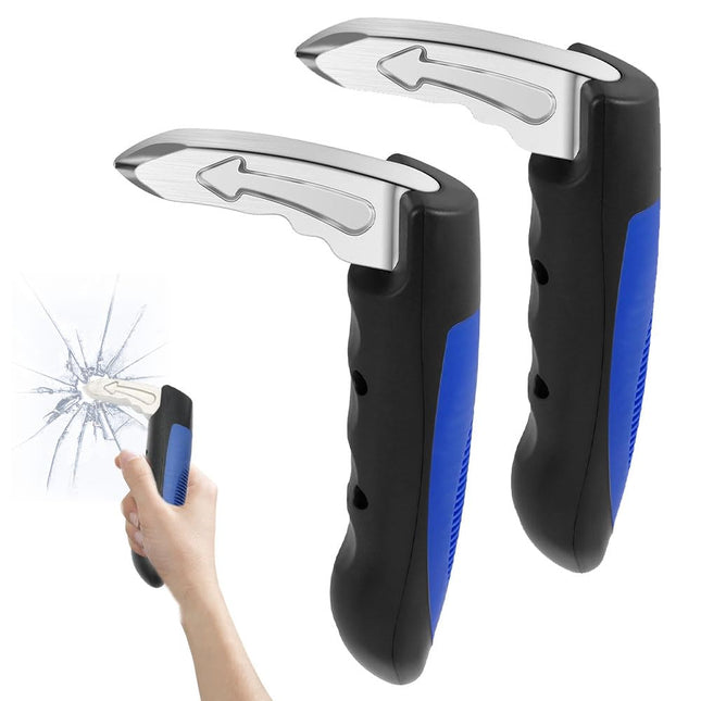 KBIBCK 2 Pack Car Exit Aid, Car Entry Aid, Seniors Multifunctional, 2 in 1 Multifunctional Car Grab Bar, Window Breaker, For Getting In And Out Of Cars For Seniors, Disabled