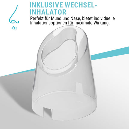 Clatronic® 2-in-1 facial sauna and inhalation device | Face steamer including aroma attachment &amp; inhaler | For cosmetic facial care &amp; inhalation | 3 levels for customized steam dosage | GS 3656