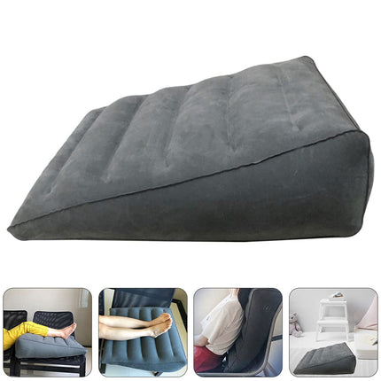 Healifty Inflatable Wedge Pillow, Triangular Portable Bed Wedge Leg Support Pillow for Post Surgery Pain Relief, Ankle Injury, Sleeping, Travel