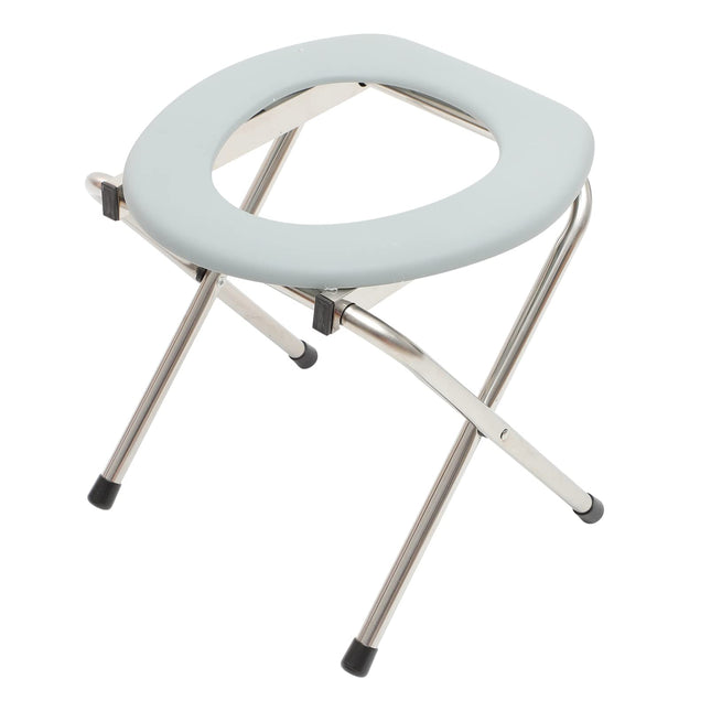 PartyKindom Raised Toilet Seat for Seniors Folding Toilet Safety Frame Commode Chair for Elderly Disabled People Bedside Commode Chair Shower Chair for The (38x38x35 cm)