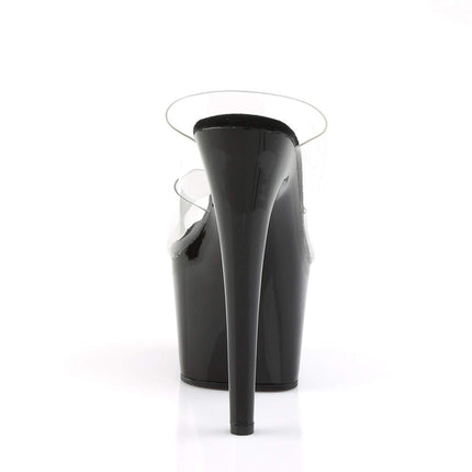 Pleaser ADO702/C/B ADORE-702, women's platform sandals, transparent (transparent-clear), 42 EU