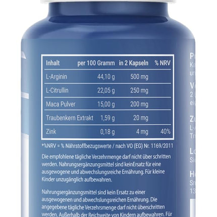 FCK-NOW Capsules V2 high-dose – extra strong for the active man who prefers fun – effective capsule free of chemicals – better performance pre-programmed, 500 mg
