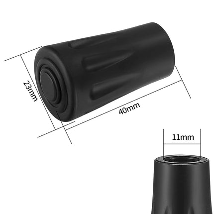 16 PCS Nordic Walking Poles Rubber Buffer, Nordic Walking Pads Rubber Buffer for Hiking Poles Trekking Poles Walking Poles Asphalt Gravel Mountains Hiking Rubber Stopper Attachments
