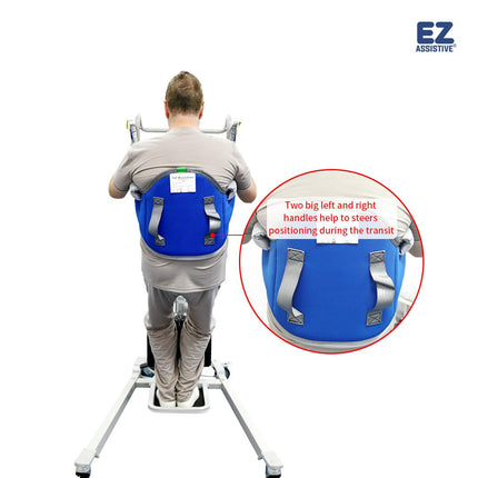 EZ Assistive Sit to Stand Lift Patient Aid Padded Sling and Stand Assist with Back Support, Patient Aid Sling works with most mobility aids (Medium (Pack of 1-Count))
