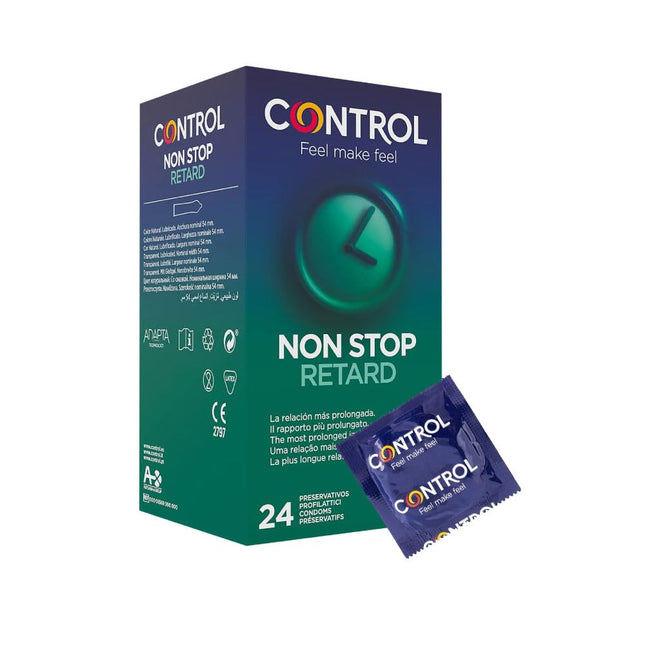 CONTROL RETARD natural latex condoms with delayed release – 24 pieces.