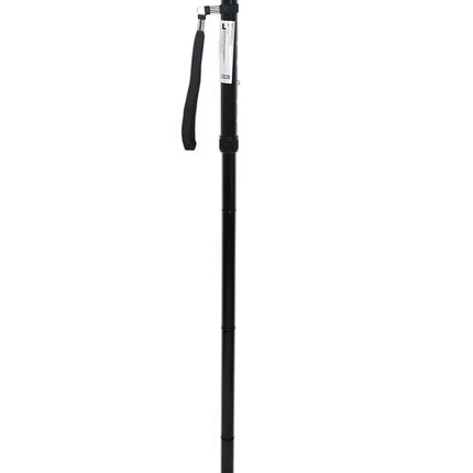 PEPE Mobility - Folding Walking Stick for Men, Height-Adjustable Walking Stick for Women, Seniors, Aluminum, Foldable (Black)