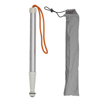 Telescopic blind stick, reflective folding walking stick, metal guide, blind crutch, white cane mobility stick, walking aid stick for elderly, blind and visually impaired people
