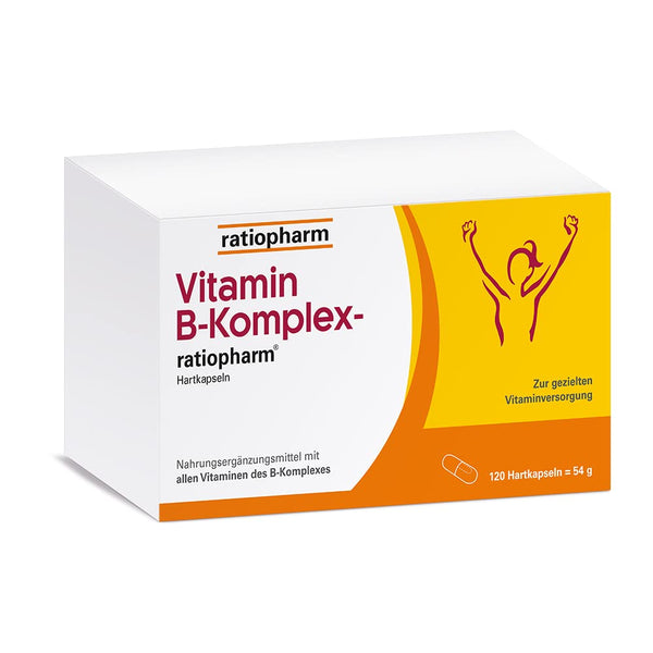 Vitamin B Complex-ratiopharm hard capsules: Combination preparation for targeted vitamin supply in cases of increased need for B vitamins, 120 capsules